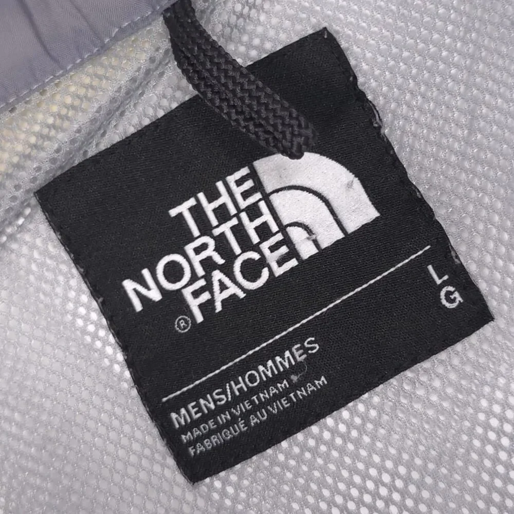 The North Face Full Zip‎ Jacket Men’s LARGE Hood Dry Vent Zip Insert Pocket Gray